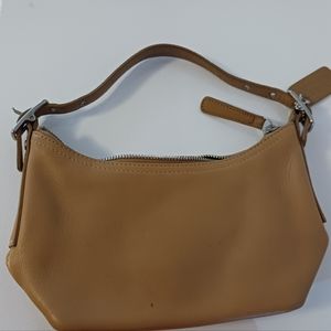 Mini Coach bag in mustard yellow